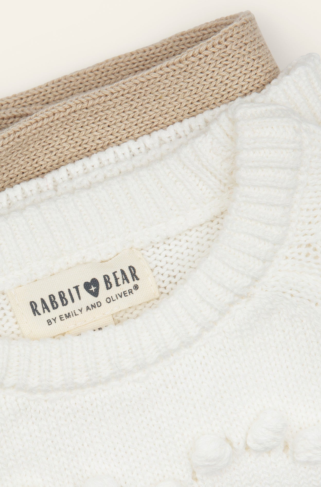 Rabbit + Bear - Knit Sweatshirt and Pants Combo