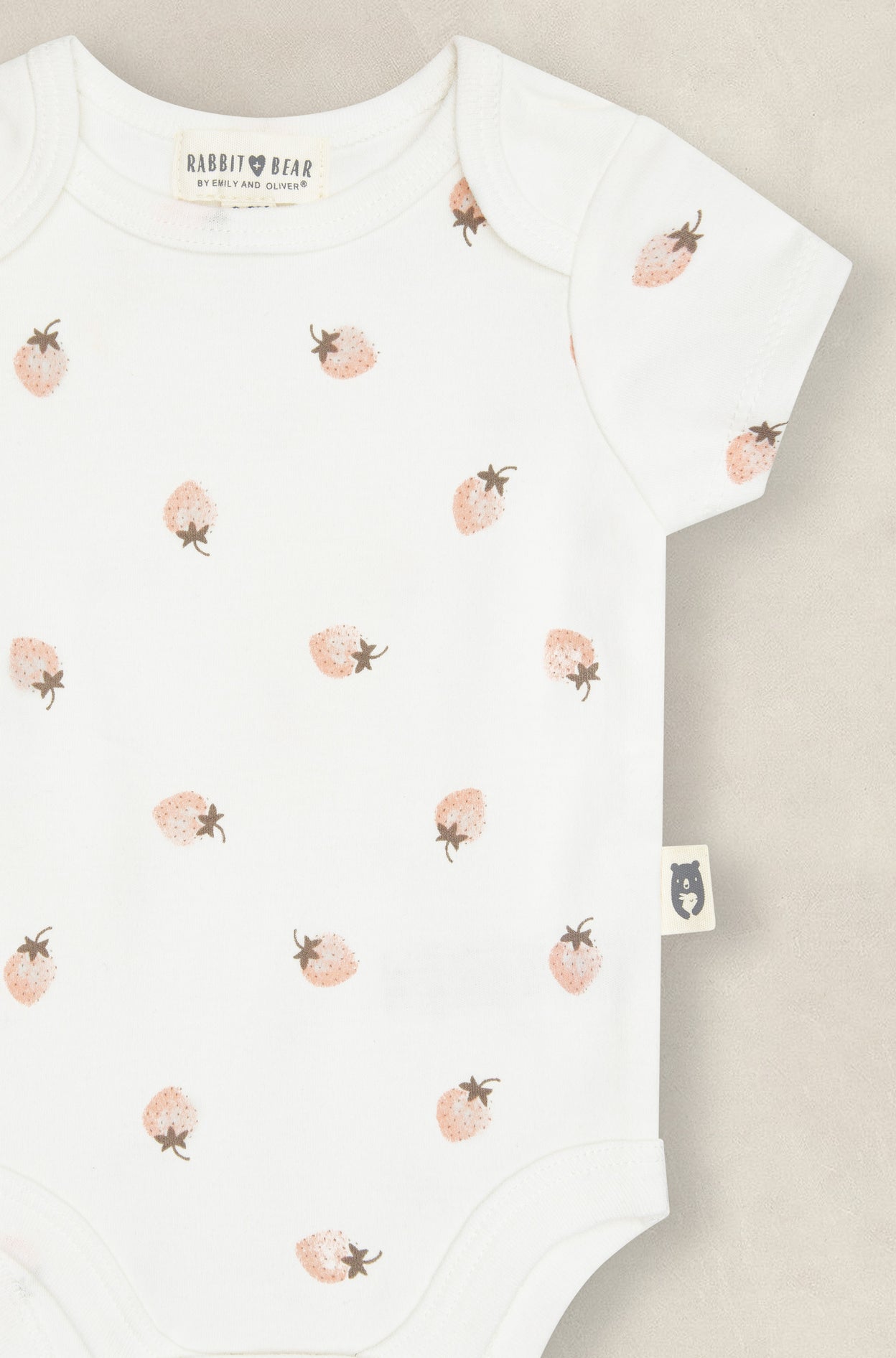 Rabbit + Bear - Short Sleeve Bodysuit