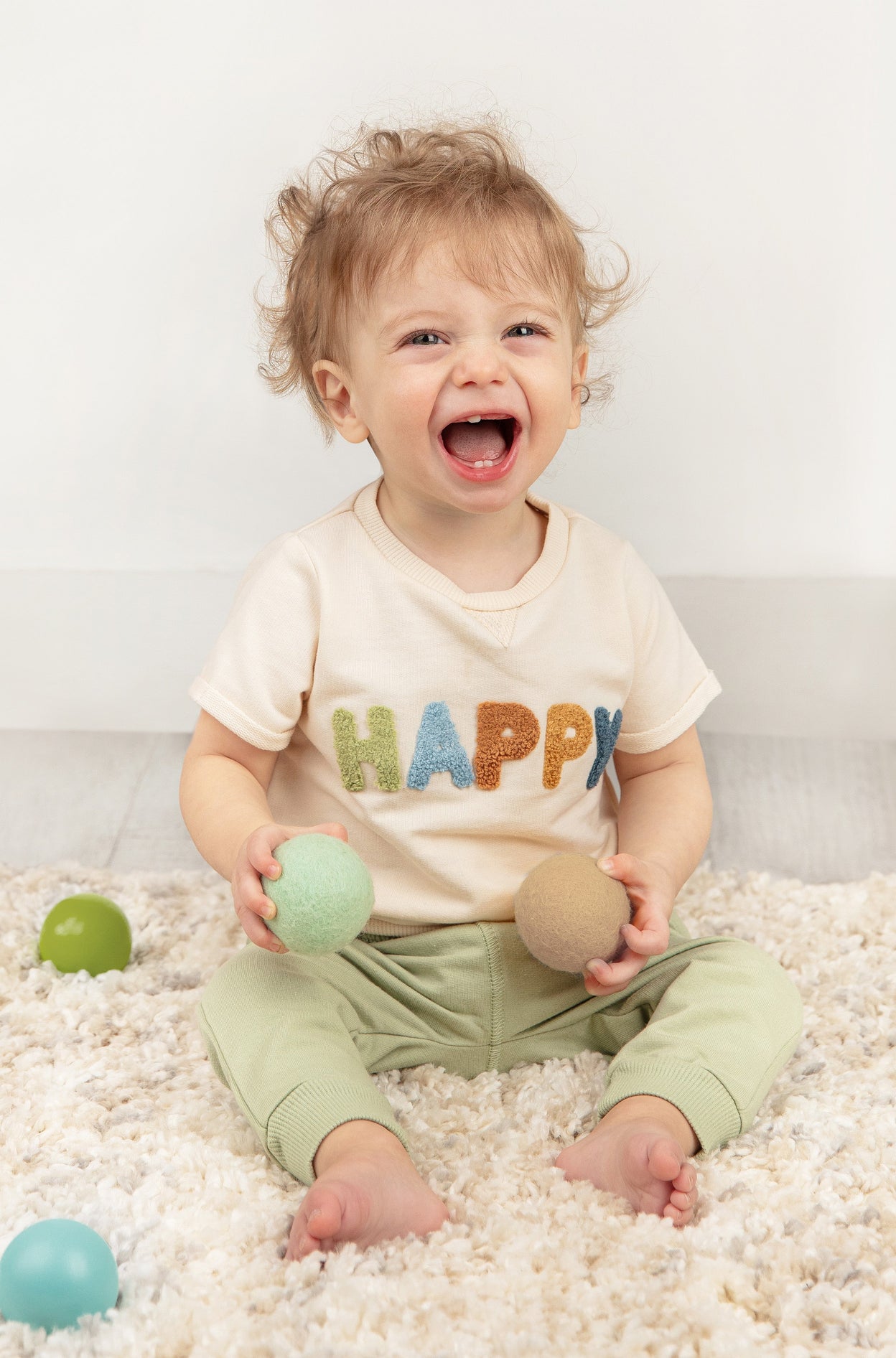 Rabbit + Bear - Boy's Shirt and Sweatpants Set